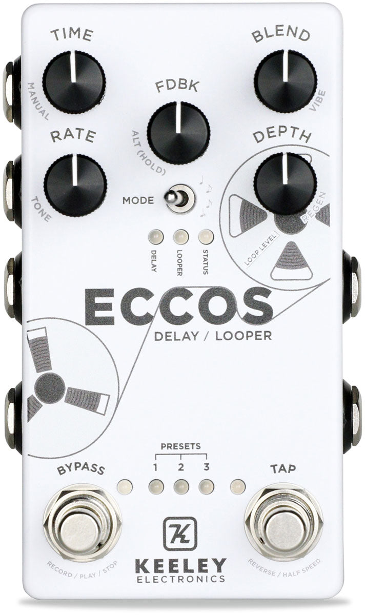 PEDAL KEELEY ECCOS DELAY LOOPER STEREO