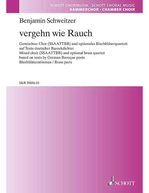 Schweitzer B. - Vergehn Wie Rauch - Voix