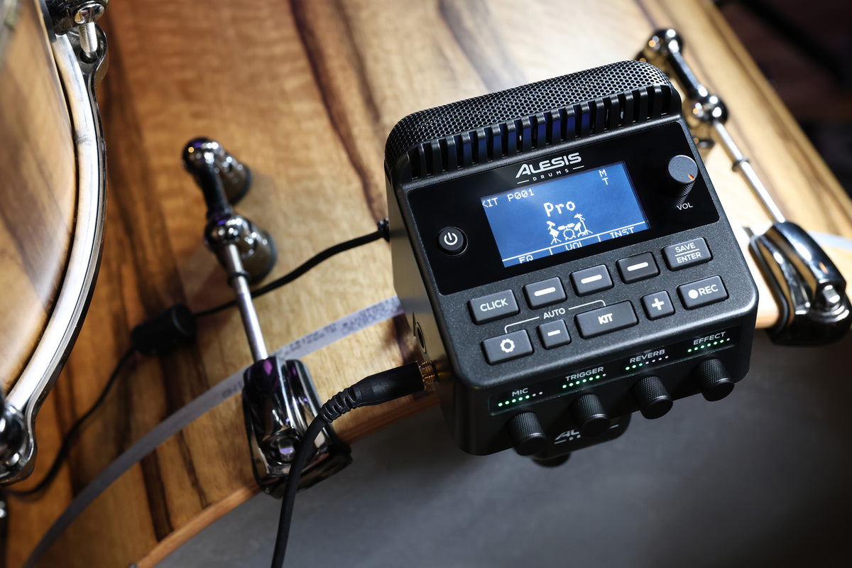 Módulo de gravação e streaming tudo-em-um para bateria acústica, USB-C