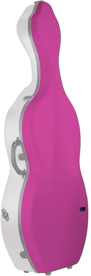 Estojo Violoncelo 4/4 Hightech Rebuçado + Rodas - Roxo/Branco