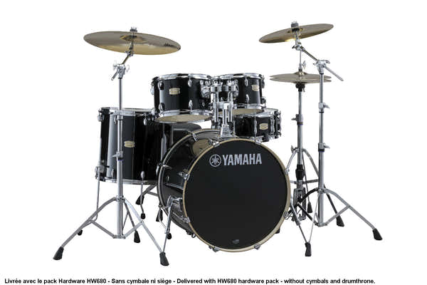 STAGE CUSTOM BIRCH - FUSION 20" - RAVEN BLACK + PACK HARDWARE HW680W