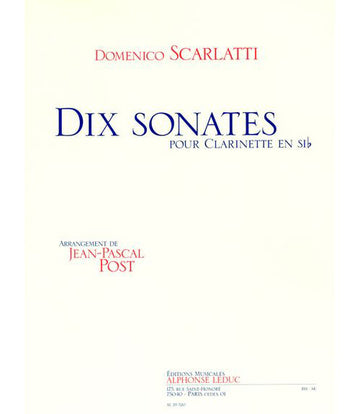 SCARLATTI/POST - 10 SONATAS PARA CLARINETE Sib SOLO