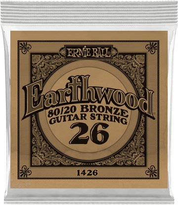 .026 EARTHWOOD 80/20 BRONZE ACOUSTIC GUITAR STRINGS