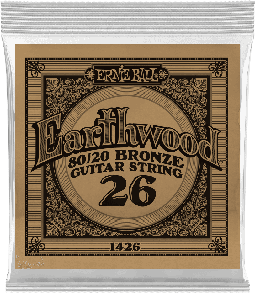 .026 EARTHWOOD 80/20 BRONZE ACOUSTIC GUITAR STRINGS