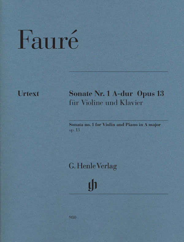 Faure G. - Sonata Op.1 N°13 - Violon & Piano