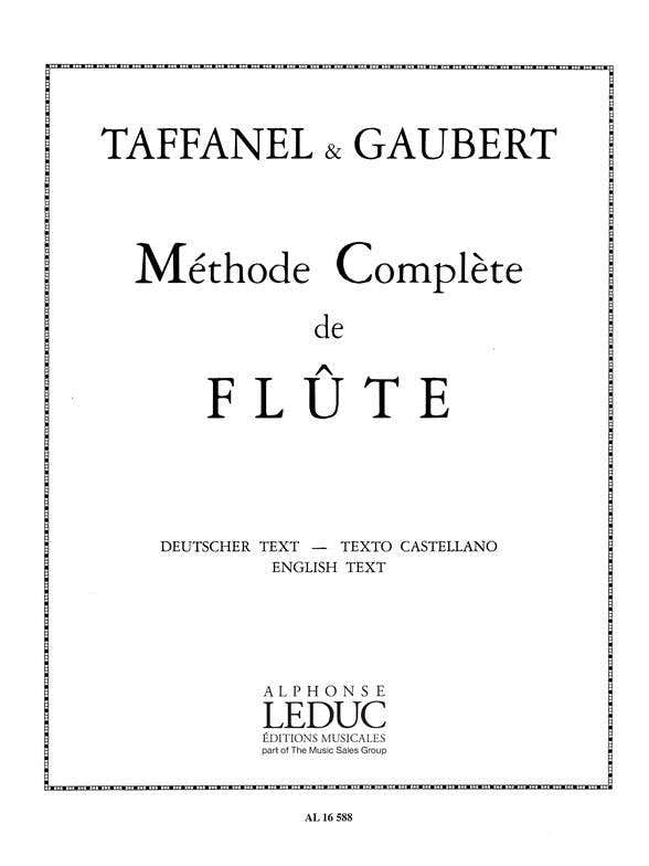 Paul Taffanel - Methode Complete De Flute Traversiere