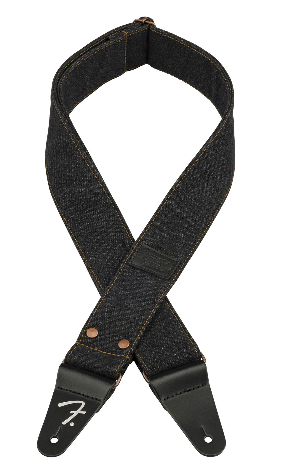X Wrangler Correia de ganga com rebites Preta