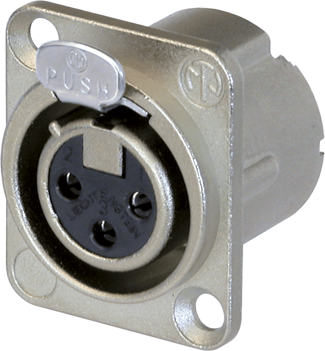 Neutrik Base fêmea de 3 polos Série DLX
