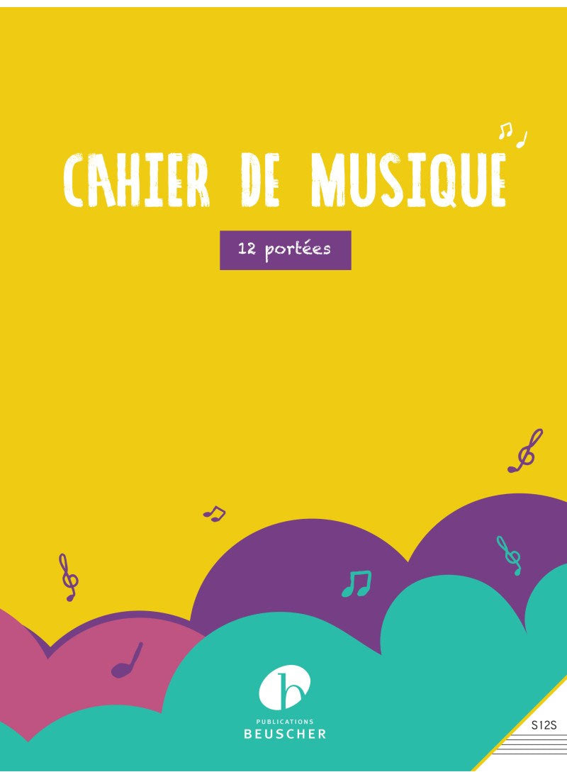 Caderno de Música 12 Pautas + Encadernação Espiral