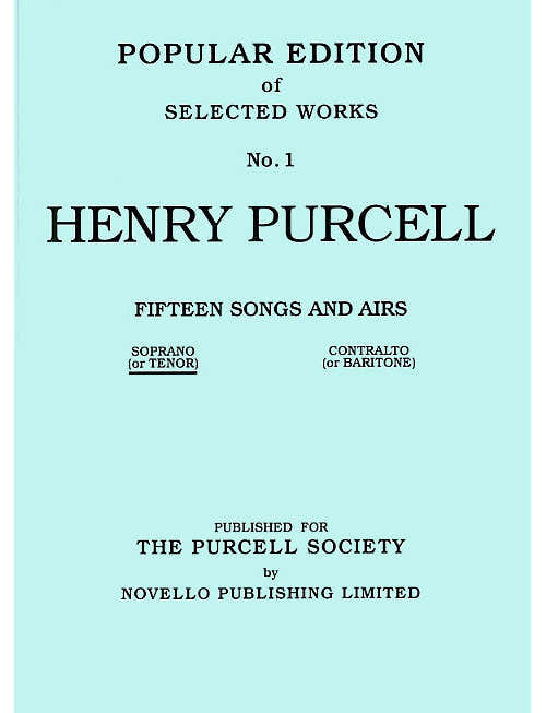 15 Songs And Airs Set 1 (Soprano Or Tenor)