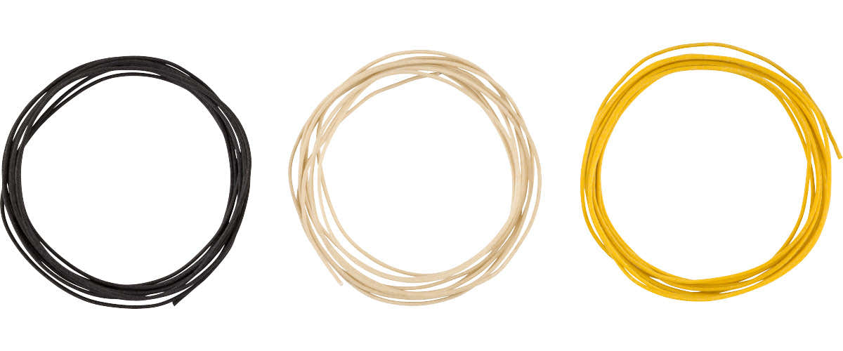 Pure Vintage Fio com revestimento têxtil 22 AWG 10? Preto Branco Amarelo