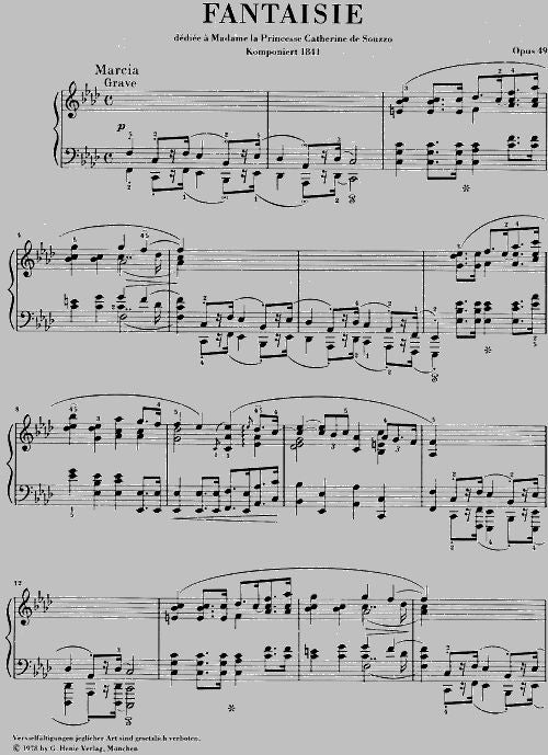 Chopin F. - Fantasia em Fá menor Op. 49