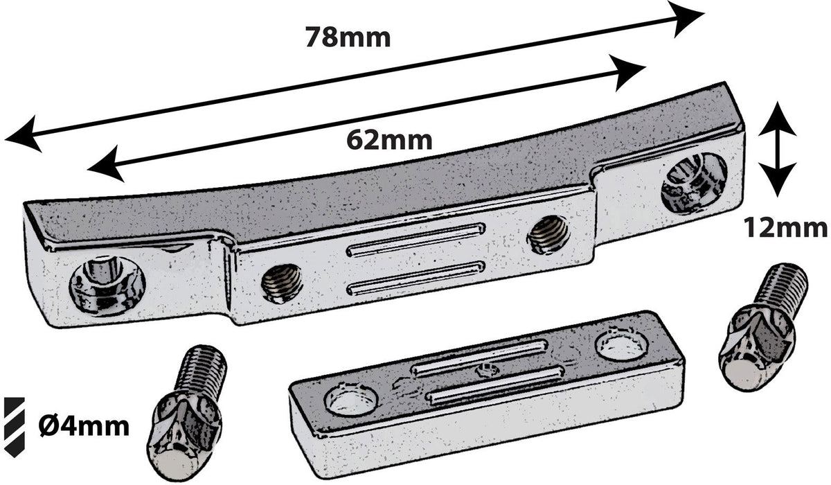 STOB5 Placa de topo Fundição injetada "Deluxe" Tensor de esteira Esteira 62mm