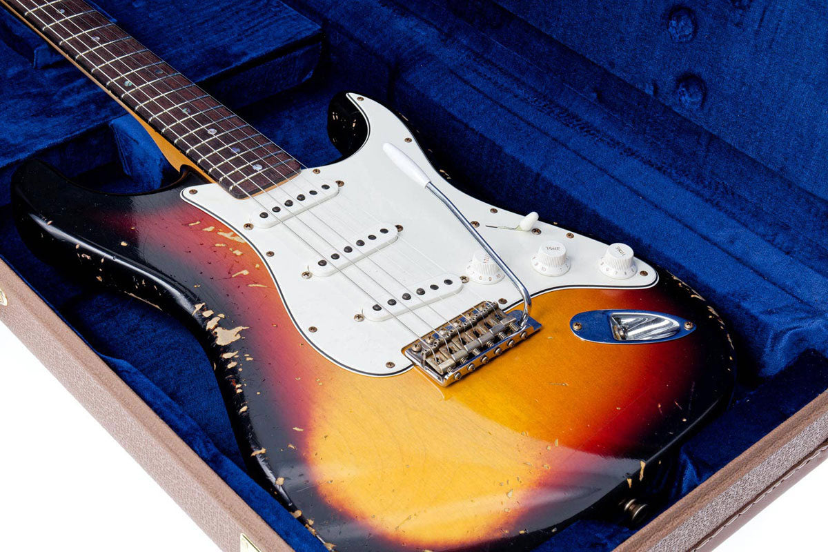 60 Stratocaster Heavy Relic Rw Sunburst de 3 cores