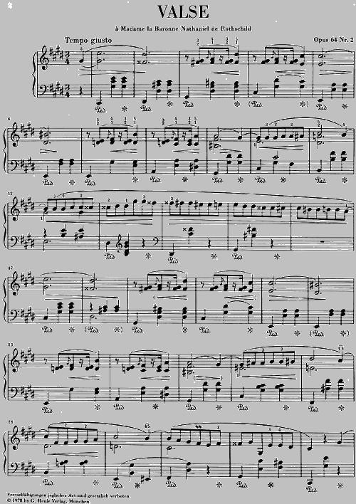 Chopin F. - Valsa em Do# menor Op. 64,2