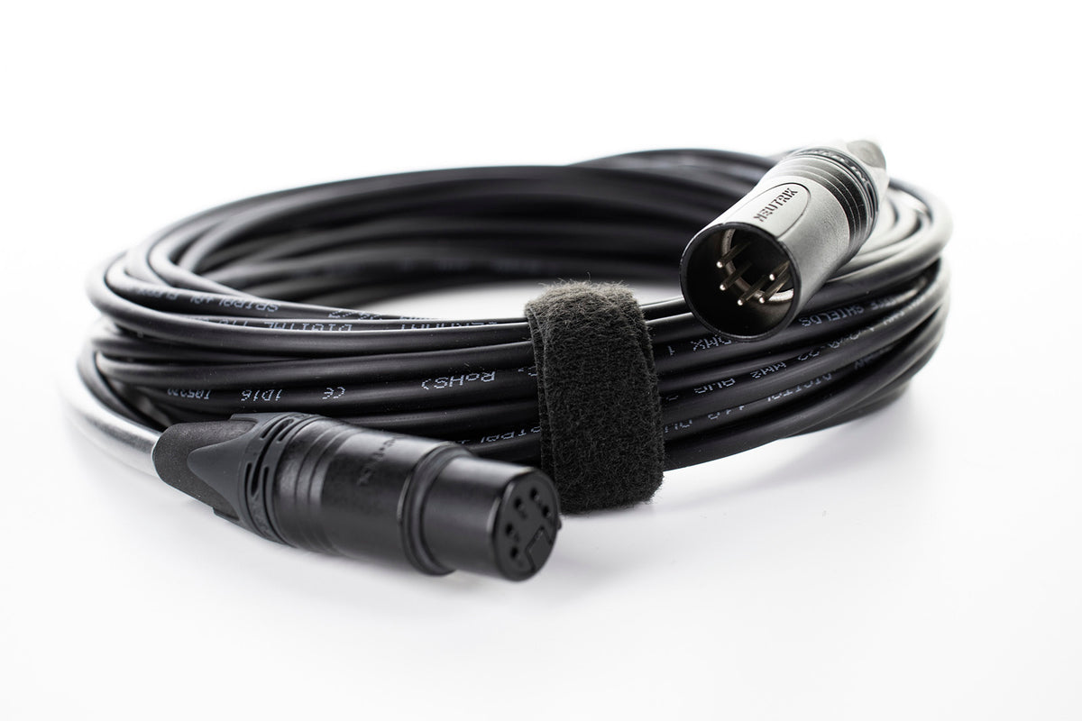Cabo DMX 5 pinos Conectores 1 M