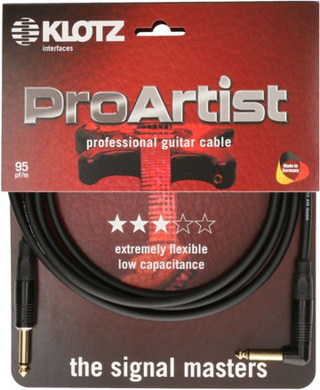 Pro Artist Cabo de Instrumento 9M Jack Mono - Jack Mono Angular