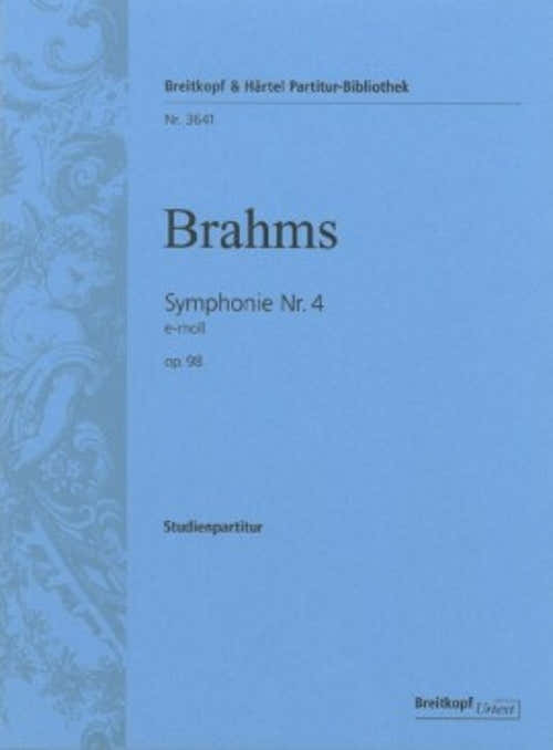 Brahms Johannes - Symphonie NR. 4 E-moll Op. 98 - Orchestra