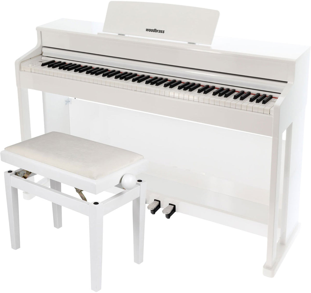 Pack DP2 MK2 Branco Brilhante + Banco de Piano